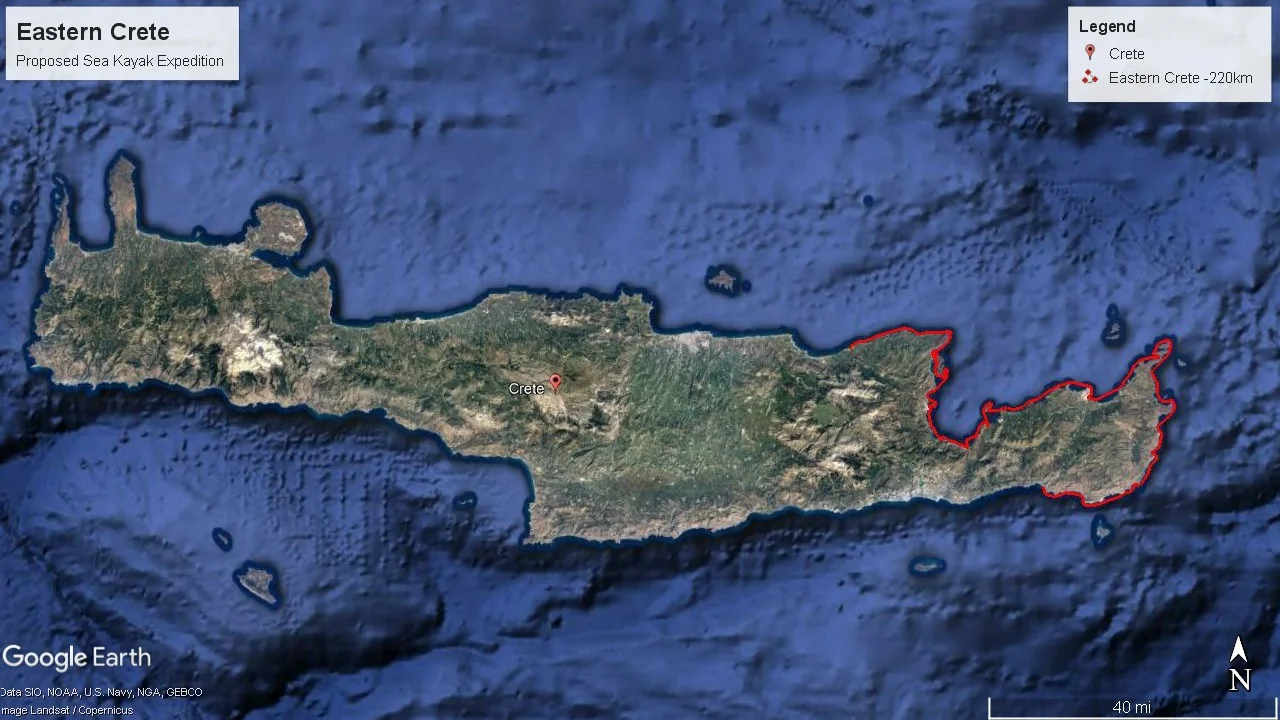 Kayaking Eastern Crete